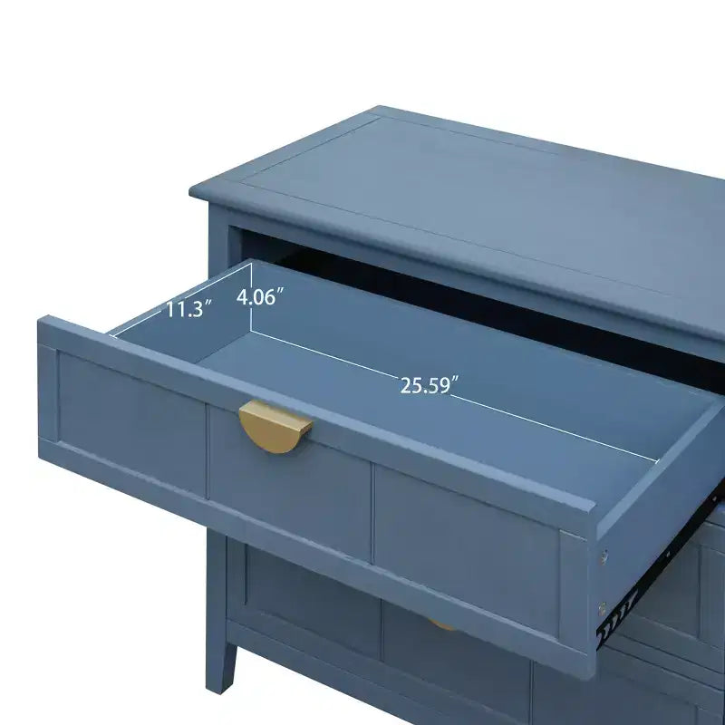 Meuble de rangement en bois de 31,5 po avec 3 tiroirs