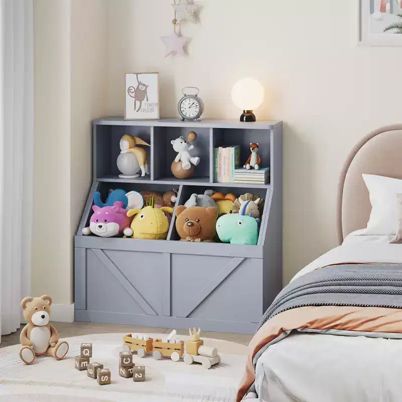 Étagère à livres et rangement pour enfants pour salle de jeux, chambre, crèche et garderie