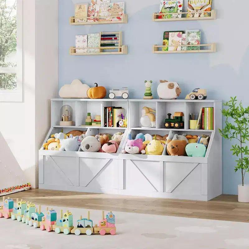 Étagère à livres et rangement pour enfants pour salle de jeux, chambre, crèche et garderie