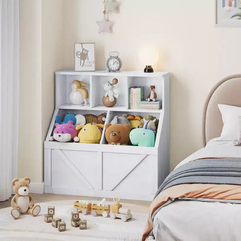 Étagère à livres et rangement pour enfants pour salle de jeux, chambre, crèche et garderie