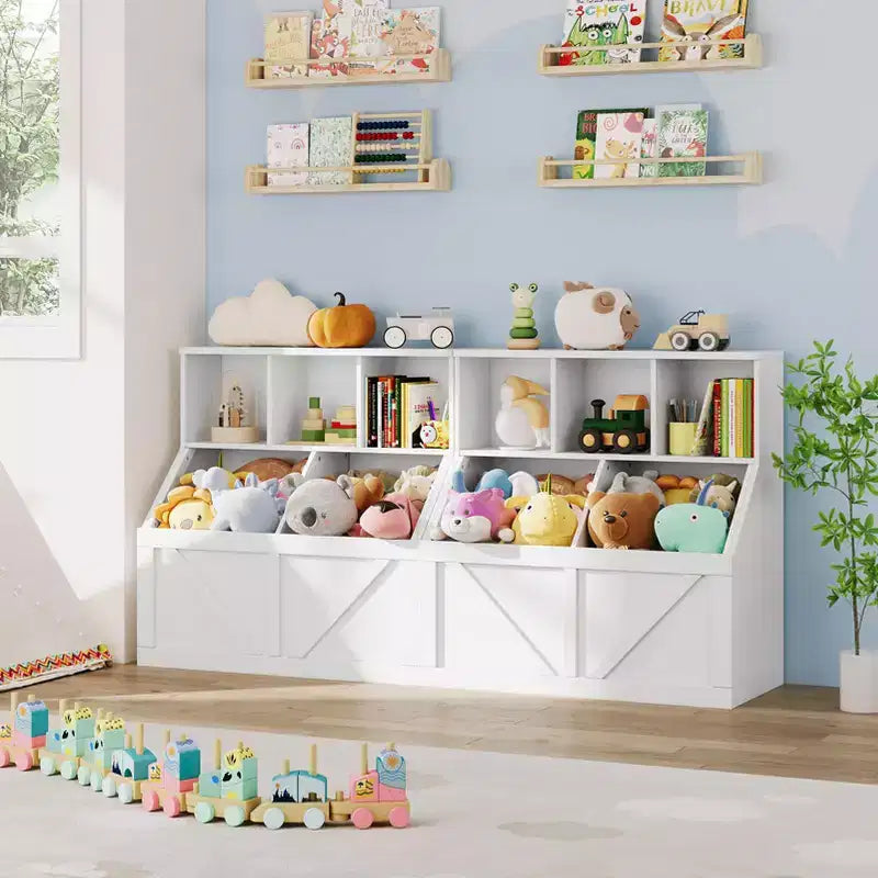 Étagère à livres et rangement pour enfants pour salle de jeux, chambre, crèche et garderie