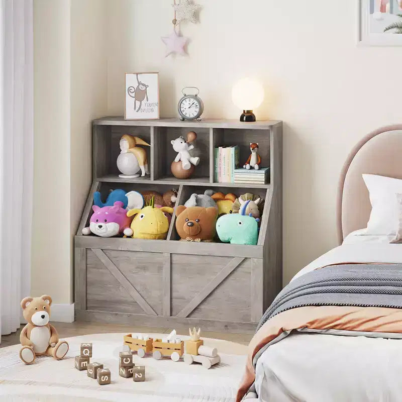 Étagère à livres et rangement pour enfants pour salle de jeux, chambre, crèche et garderie