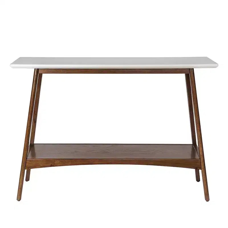 Table basse en bois de 48 po avec étagères/Table d'appoint
