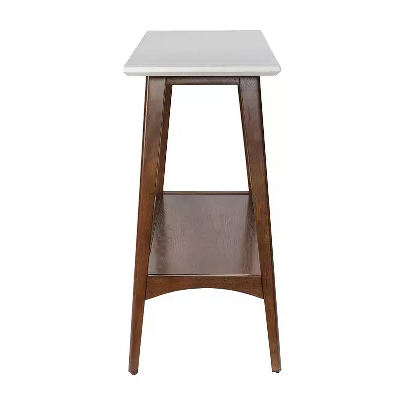 Table basse en bois de 48 po avec étagères/Table d'appoint