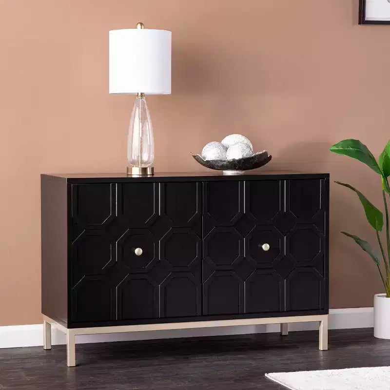 Armoire de rangement à deux portes Lockers - Noire