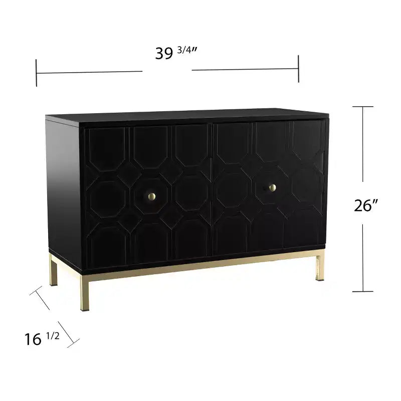 Armoire de rangement à deux portes Lockers - Noire