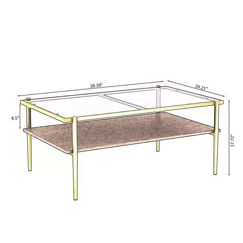 Table basse rectangulaire avec plateau en verre trempé gris et pieds blancs, table moderne pour le salon