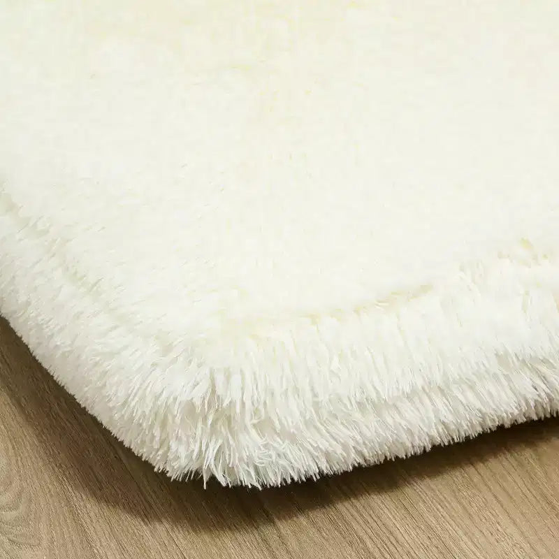 Pouf-lit contemporain en forme de haricot, matelas de sol pliable large et moelleux, canapé-lit mural garni de mousse