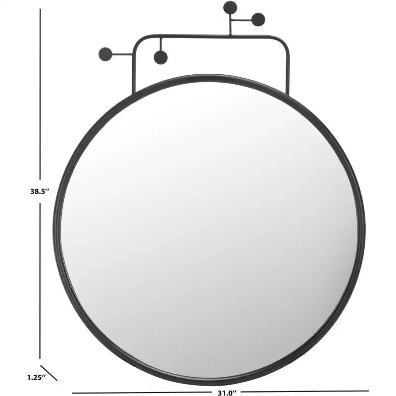 Miroir Marlo – 31 x 38,5 – Noir
