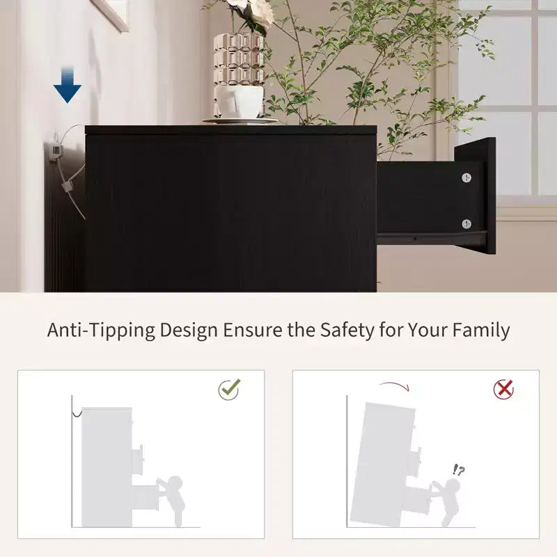 Commode 12 tiroirs pour chambre à coucher, commode en bois de 155 cm de large avec poignées métalliques, commode meuble TV pour téléviseurs jusqu'à 65 pouces, organisateur de rangement pour vêtements