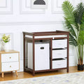 Diaper Changing Table, Baby Changing Table,Infant Diaper Station with Laundry Hamper,3Drawer Basket Storage Organizer