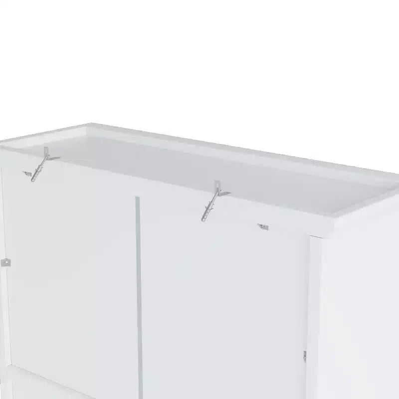 Buffet de ferme autoportant avec huche, armoire de rangement haute de cuisine avec casier à vin et étagères réglables pour salle à manger