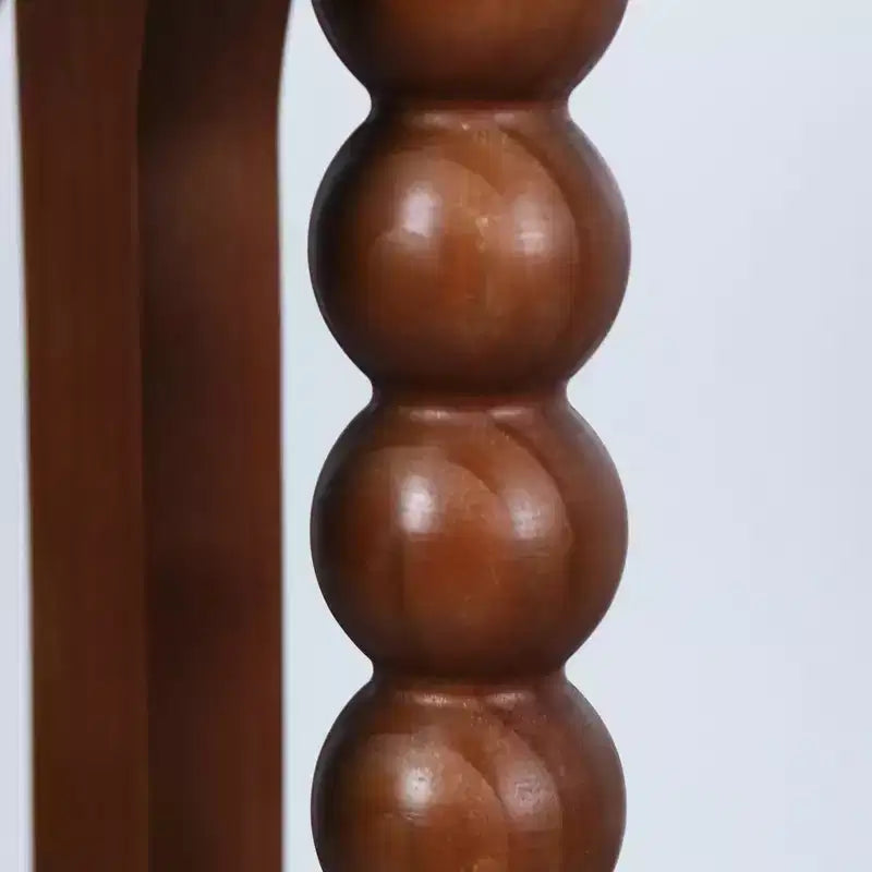 Table d'appoint rustique en bois de 59'' avec pieds sphériques uniques