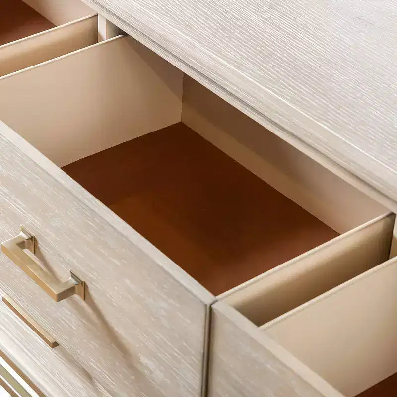 Commode Bohème 7 tiroirs Chêne