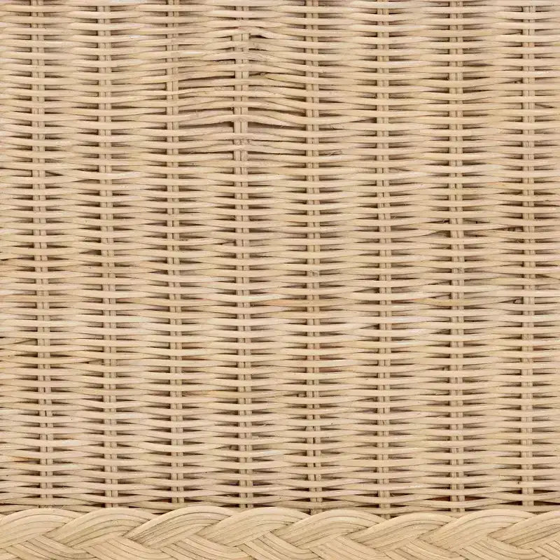 Lit en rotin naturel tressé