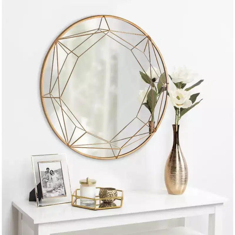 Miroir mural rond de 30 po