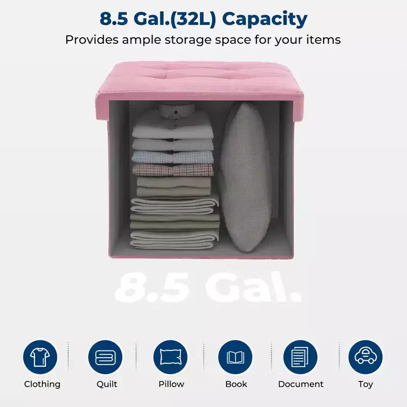 Banc de rangement pliant en velours, coffre à jouets, repose-pieds supportant jusqu'à 150 kg pour chambre à coucher et salon