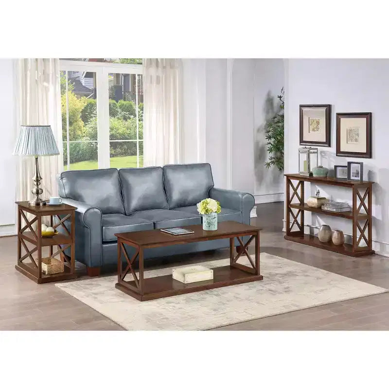 Table basse avec étagère