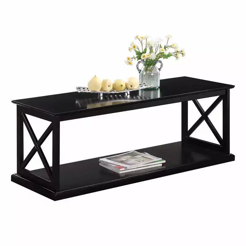 Table basse avec étagère